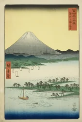 Pine Beach at Miho in Suruga Province (from the series Thirty-six Views of Mount Fuji)