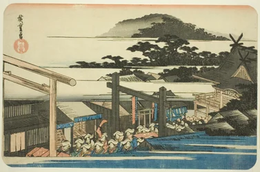 Precincts of the Shiba Shinmei Shrine, from the series 