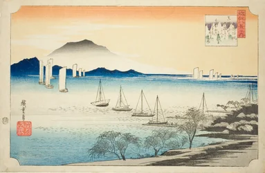 Returning Sails at Yabase, from the series "Eight Views of Omi"