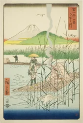 Sagami River, from the series "Thirty-six Views of Mount Fuji"