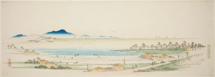 Salt Beach at Gyotoku, from an Untitled Series of Famous Views of the Edo Suburbs