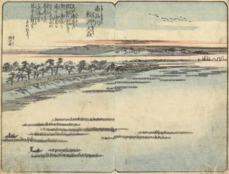 Samezu Beach at Omori, South of Shinagawa