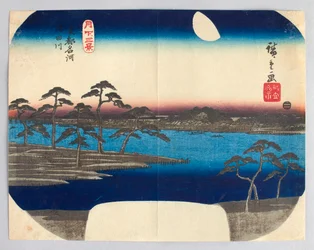 Sumida River, a Famous River of the Eastern Capital, from the series “Three Moonlit Views”