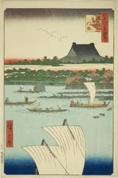 Teppozu and Tsukiji Honganji Temple, from the series 