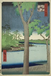 The Paulownia Grove at Akasaka, from the series 