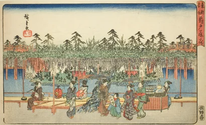 Wisteria at Kameido, from the series 