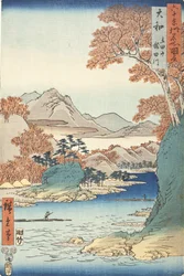 Yamato Province: Tatsuta Mountain and Tatsuta River