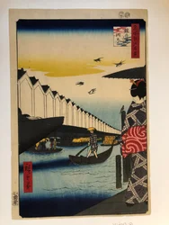 Yoroi Ferry, from the series One Hundred Famous Views of Edo