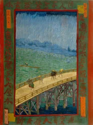 van Gogh after Hiroshige, Bridge in the Rain