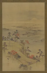 Autumn landscape, mid 19th century