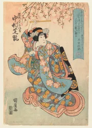 The Actor Nakamura Shikan II in a Female Role