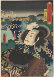Boatsman Matsuemon in Pine (Representations of the Eight Views)