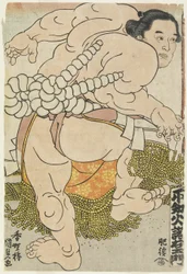 The Yokozuna Wrestler Shiranui Dakuemon of the Higo Stable