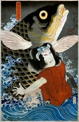 Bandō Hikosaburō IV as Yokichi of the Kanda River