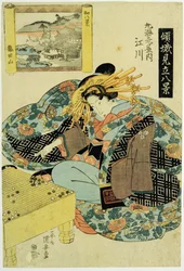 Egawa from the Maruebiya House, illustration from the series 