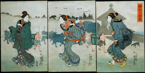 Morning Mist at Komagata: Amusements of the Four Seasons