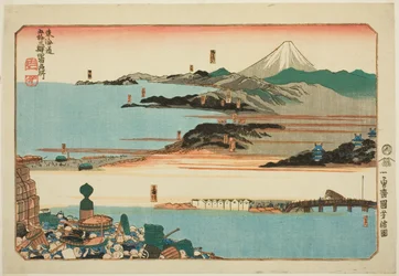 Nihonbashi, Shinagawa, Kawasaki, and Kanagawa, from the series 