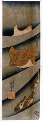 Prints by Utagawa Kuniyoshi (1797-1861) depicting the fish.
