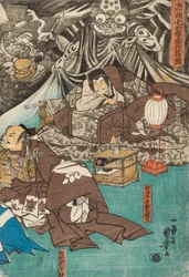 The Earth Spider Conjures up Demons at the Mansion of Minamoto Raiko