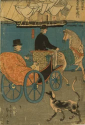 Americans Enjoying Sunday in Yokohama, 1861