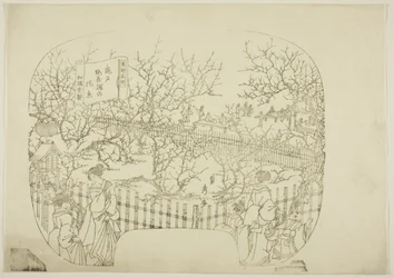 Key Block for a Print from the Series "Toto Meisho" (Famous Views of the Eastern Capital)