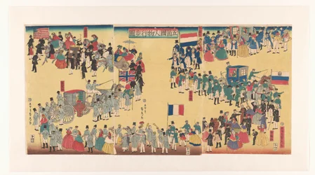 Procession of People from the Five Countries