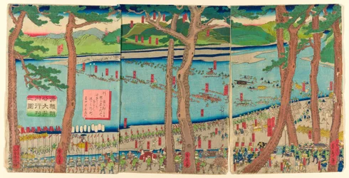Procession of Minamoto no Yoritomo across the Oi River