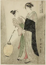 Courting Komachi, from the Series Seven Fashionable Figures of Ono no Komachi, c.1792