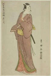 Takinoya: Ichikawa Monnosuke II as Soga no Juro, from the series "Portraits of Actors on Stage"