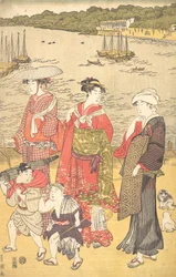 Women at Takanawa Beach