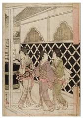 New Year Pilgrimage to Myohoji in Horinouchi, Edo, c.1804-1810