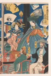 Foreigners During a Drinking Party in the Gankiro Teahouse