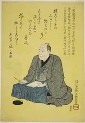 Memorial portrait of the artist Utagawa Kuniyoshi