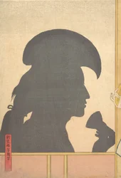 Silhouette Image of Kabuki Actor
