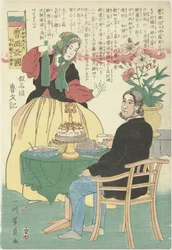 Russian Couple at the Table