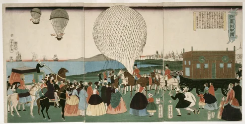 Ballooning in America, pub. 1865