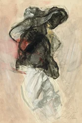 Elegant Figure Red Accent