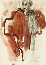 Elegant Red Portrait