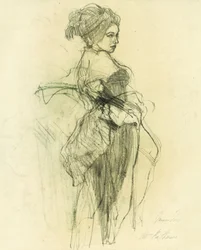 Elegant Woman Sketch