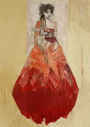 Fashion Woman Red Dress