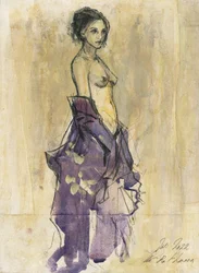Woman in Purple Robe
