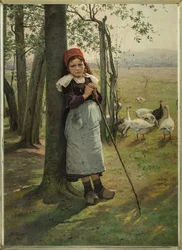 The Goose Girl, ca 1885