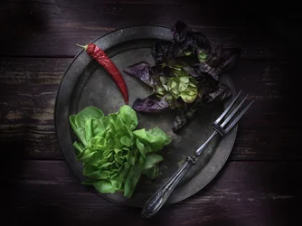 Fresh Greens Dark Plate