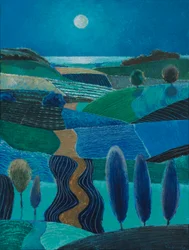 Full Moon over Dunes, 2023