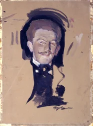 Portrait of the artist Leon Bakst (Lev Rosenberg)