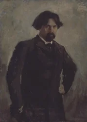 Portrait of the Artist Vasily Surikov, 1848-1916