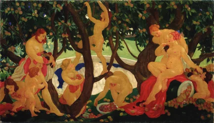 Gathering Apples, 1917