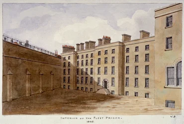 Inner Courtyard of Fleet Prison, City of London