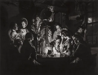 An Experiment on a Bird in the Air Pump After Joseph Wright of Derby