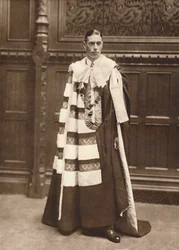 The Duke of York in robes of the House of Lords, 1920